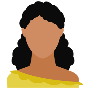 Tijdelijke foto van vrouw met zwart lang haar